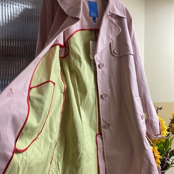 Escada Sport Pink CottonStretch Trench NewWithTags - Picture 10 of 16